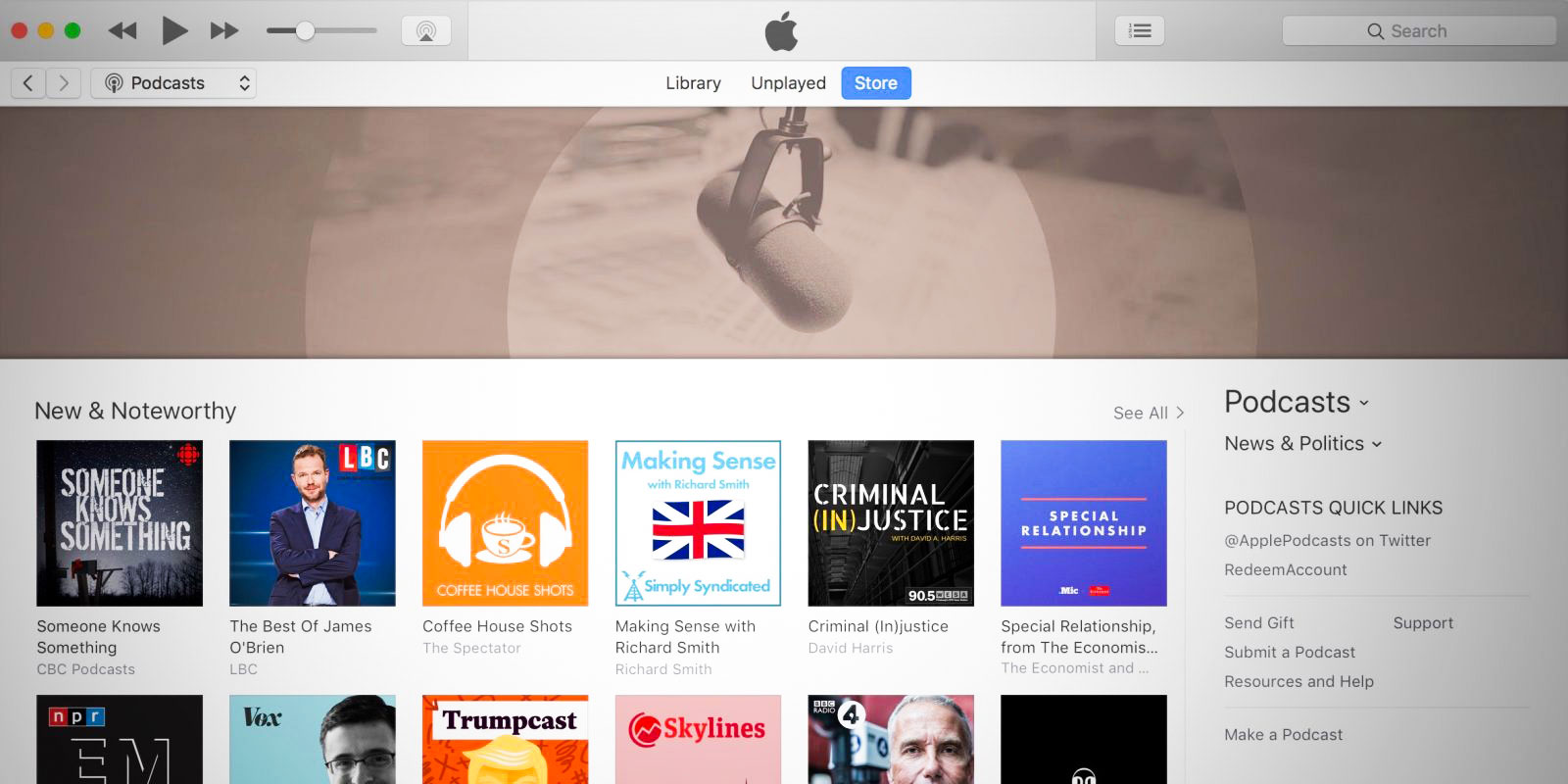 حذف پادکست‌های تفرقه افکن از iTunes