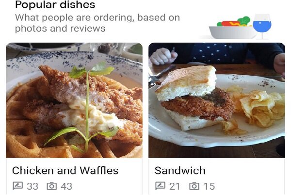 مشخص کردن غذاهای محبوب هر رستوران توسط نقشه گوگل