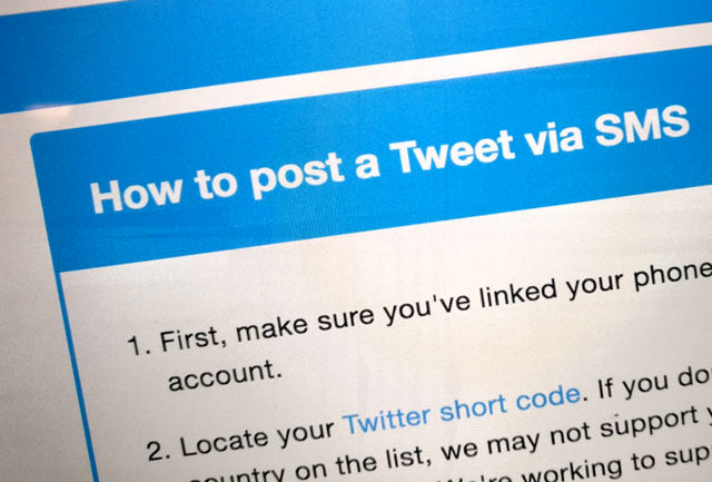توییتر قابلیت ارسال توییت با پیامک را به‌ دلیل مسائل امنیتی غیرفعال می‌کند