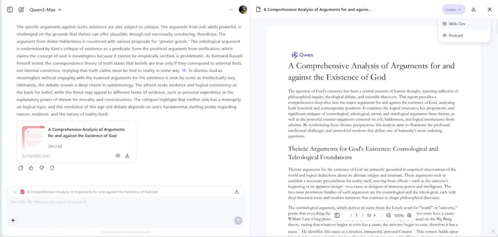 هوش مصنوعی Qwen علی‌بابا حالا می‌تواند وب‌سایت و پادکست بسازد