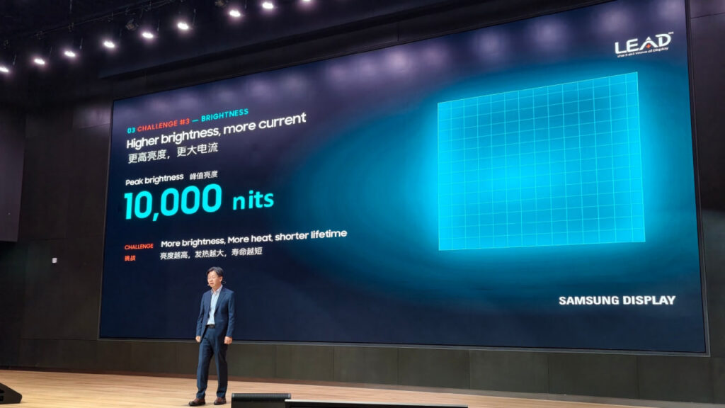 سامسونگ درخشان‌ترین نمایشگر OLED موبایل را با روشنایی ۱۰ هزار نیت معرفی کرد
